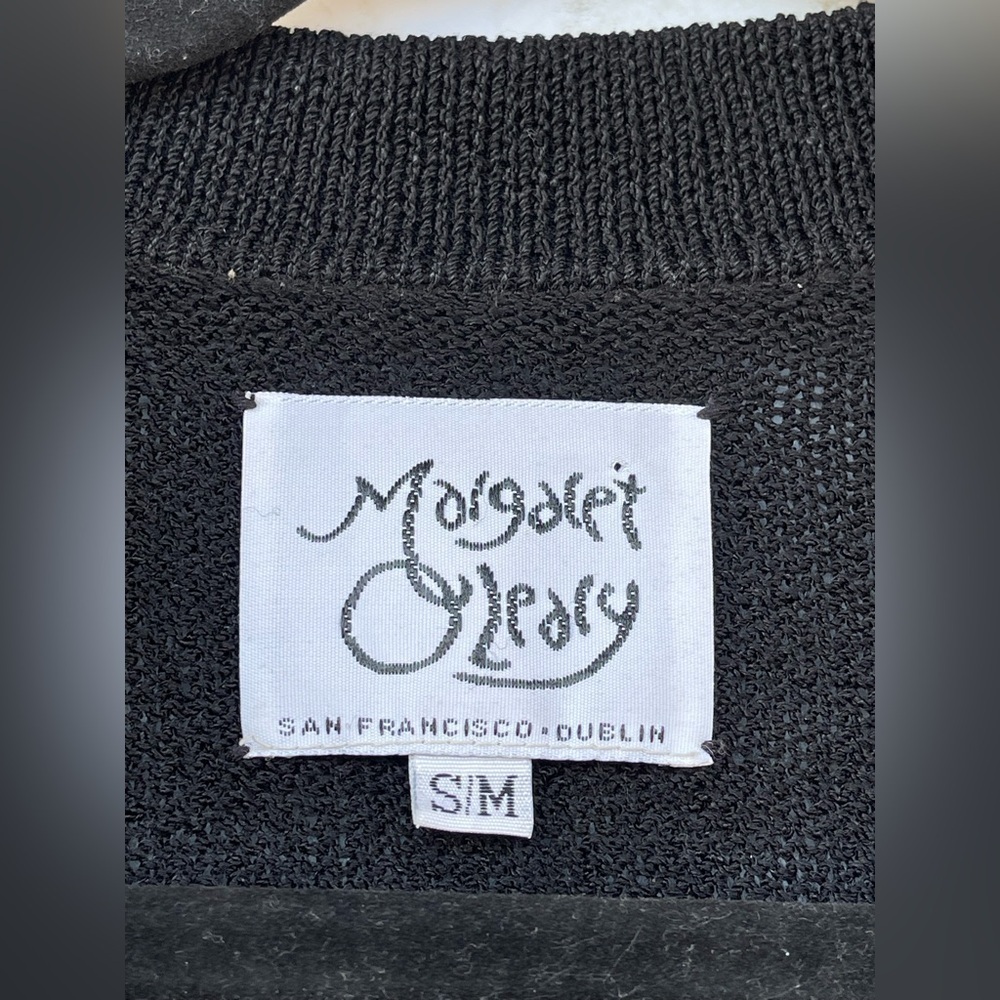 Margaret O'Leary knit front button sweater size small/ medium - Picture 3 of 9